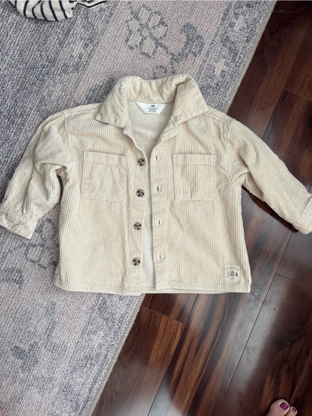 Toddler boy H&M corduroy shacket